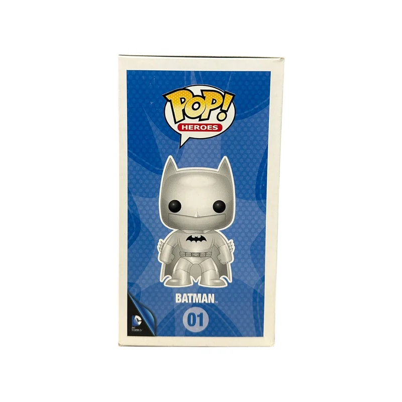 Batman #01 (Silver) Funko Pop! - DC Super Heroes - Hot Topic Employees Exclusive LE108 Pcs - Condition 7/10