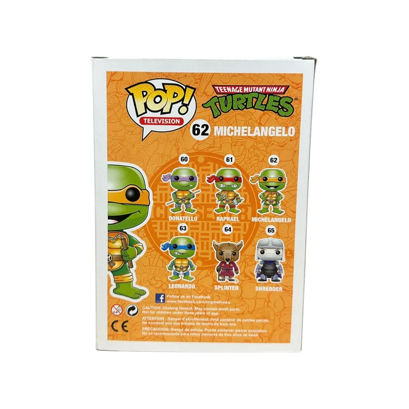 Michelangelo #62 (Grayscale) Funko Pop! - Teenage Mutant Ninja Turtles - Coast City Styles Exclusive LE2000 Pcs - Condition 7/10