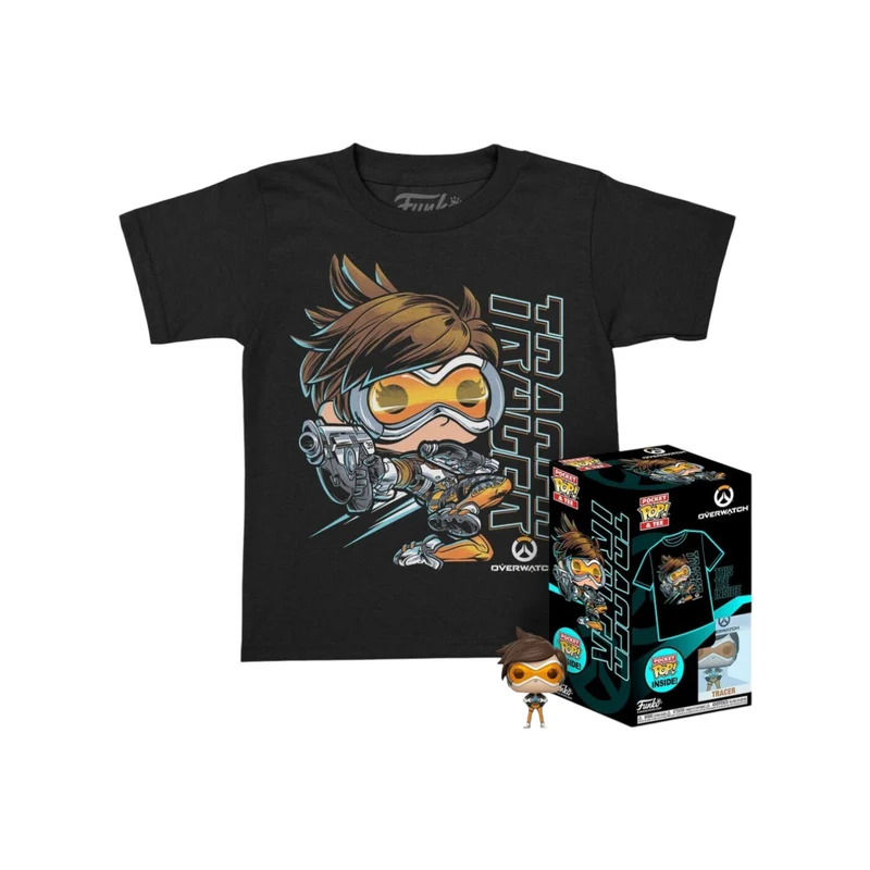 Overwatch Tracer Pocket Pop and Tee - Childs Large