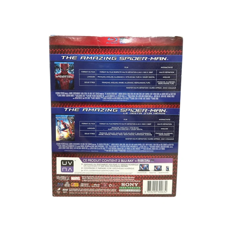 The Amazing Spider-Man 1+2 Funko Pop! Blu-ray Bundle - Marvel - Sealed - Condition 7/10