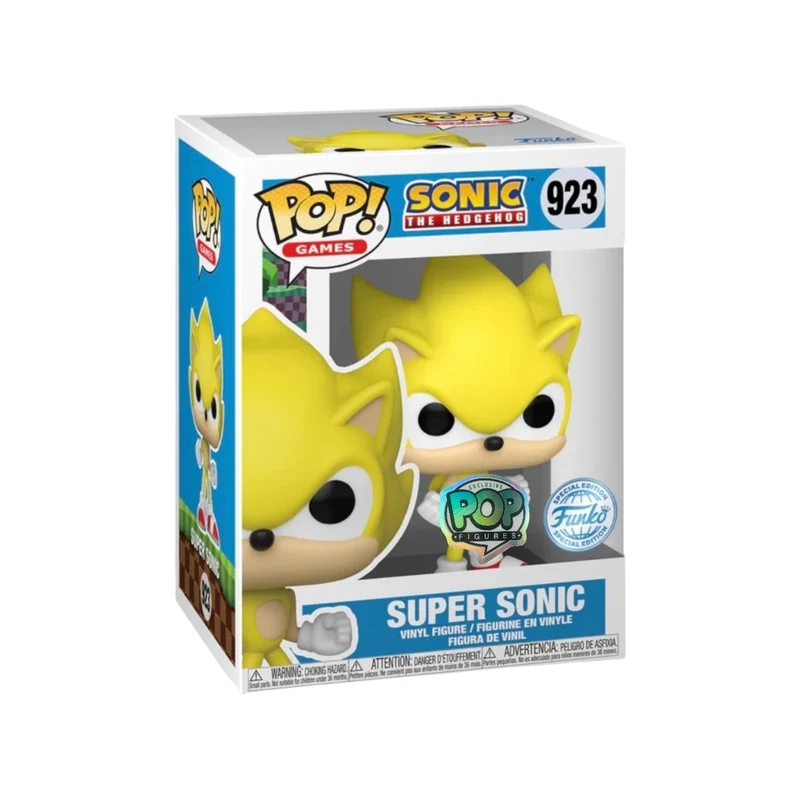 Super Sonic #923 Common & Chase Funko Pop Bundle! - Sonic The Hedgehog - Pop Figures Exclusive