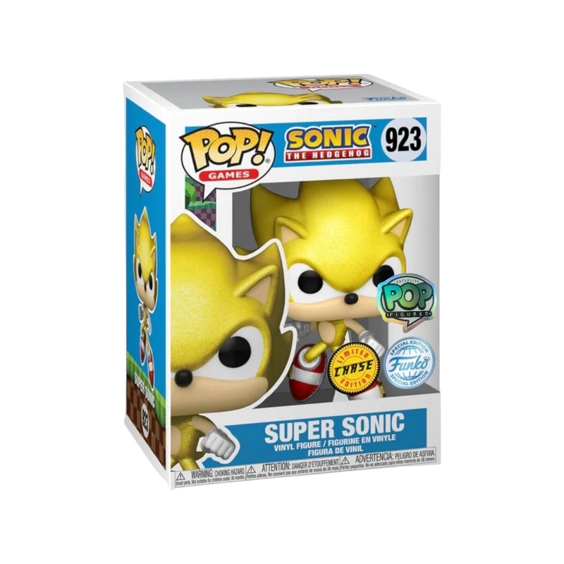 Super Sonic #923 Common & Chase Funko Pop Bundle! - Sonic The Hedgehog - Pop Figures Exclusive