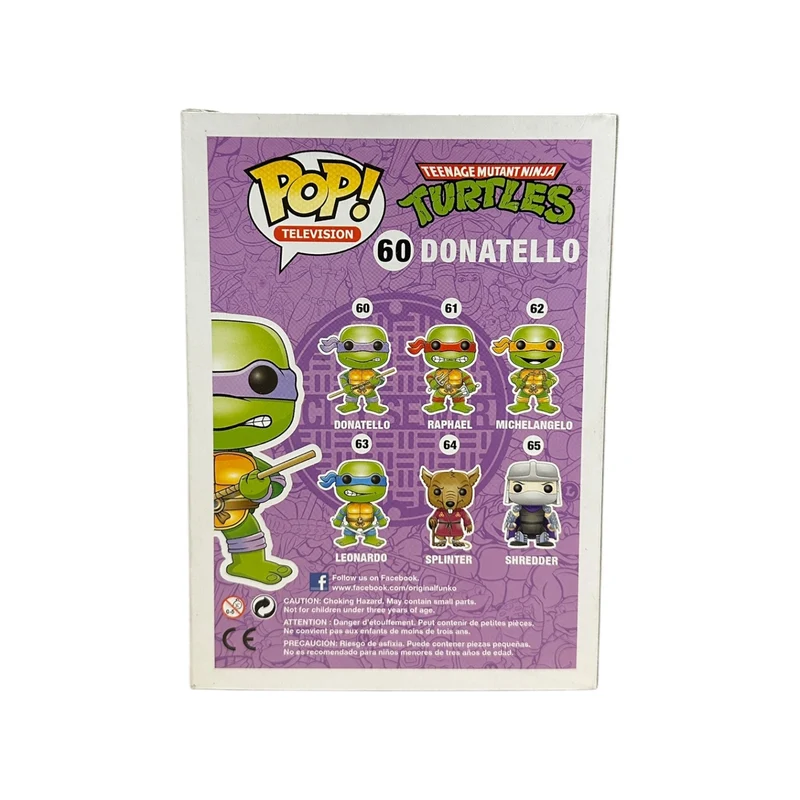 Donatello #60 (Metallic) Funko Pop! - Teenage Mutant Ninja Turtles - SDCC 2013 Exclusive LE1008 Pcs - Condition 7.5/10