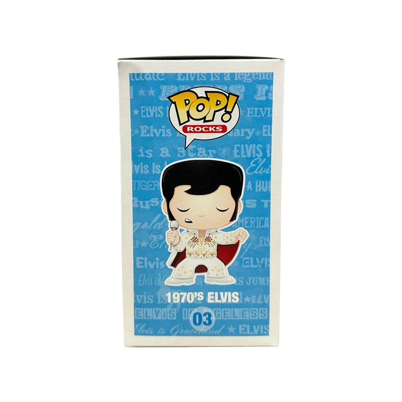 1970's Elvis #03 (Glow Chase) Funko Pop! - Rocks - 2011 Pop! - Condition 7.5/10