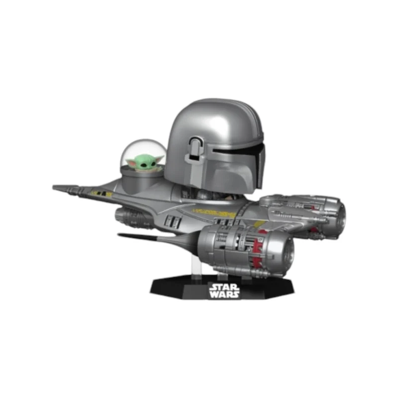 The Mandalorian in N1 Starfighter [with Grogu] #592 Funko Pop! - Star Wars: Hyperspace Heroes - Special Edition