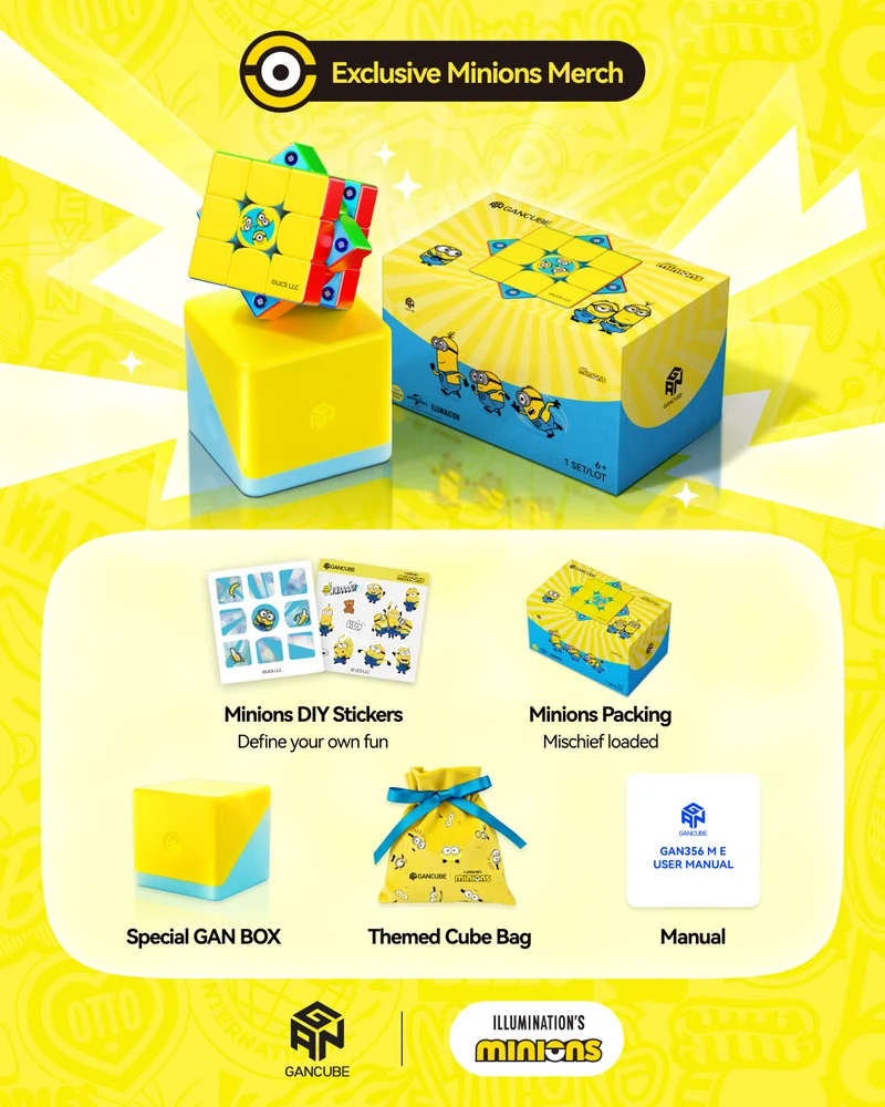 GAN356 ME 3x3 (Minions Edition, Frosted)