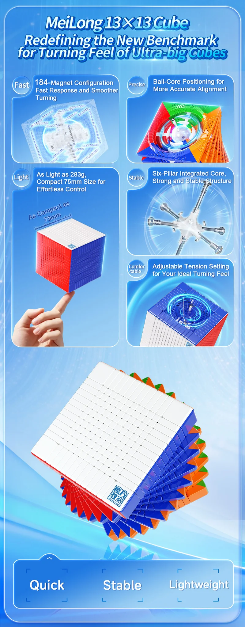 MFJS MeiLong 13x13 V3 (Magnetic + Ball-Core)