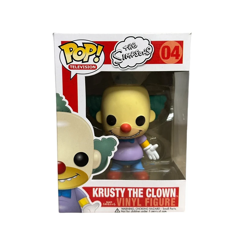 The Simpsons Original Funko Pop Set! - Homer #01, Marge #02, Bart #03, Krusty The Clown #04 - 2011 Pop! - Condition 8-8.5/10