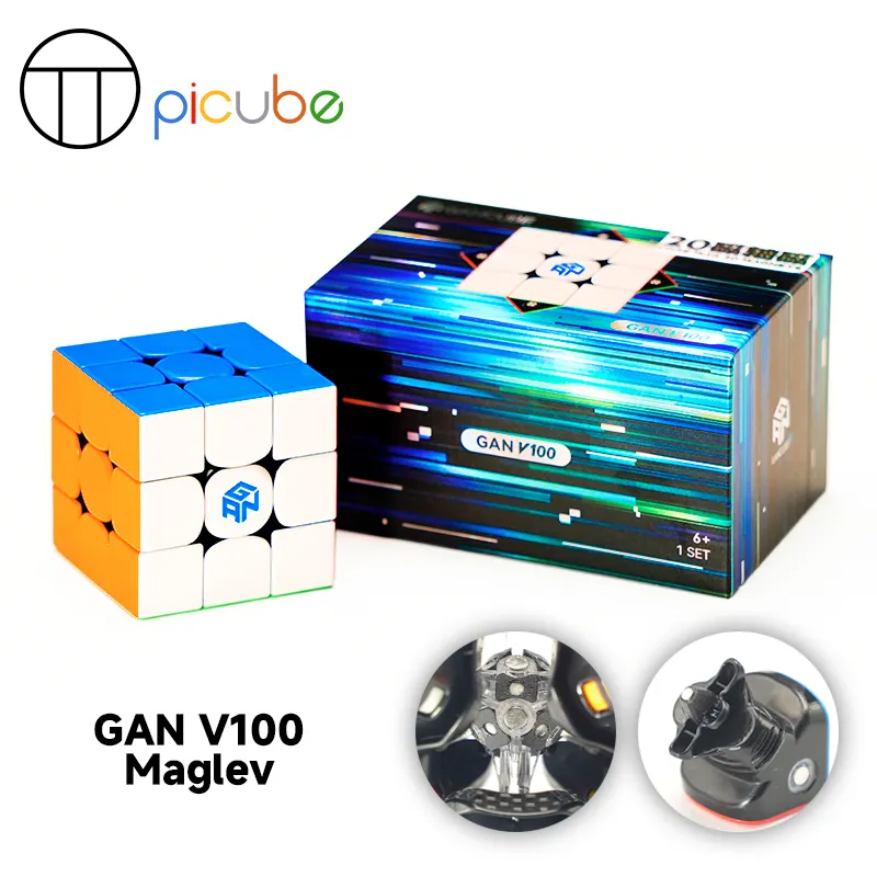 GAN V100 MagLev Frosted 3x3 (PiCube 20-Magnet Ball-Core Mod)