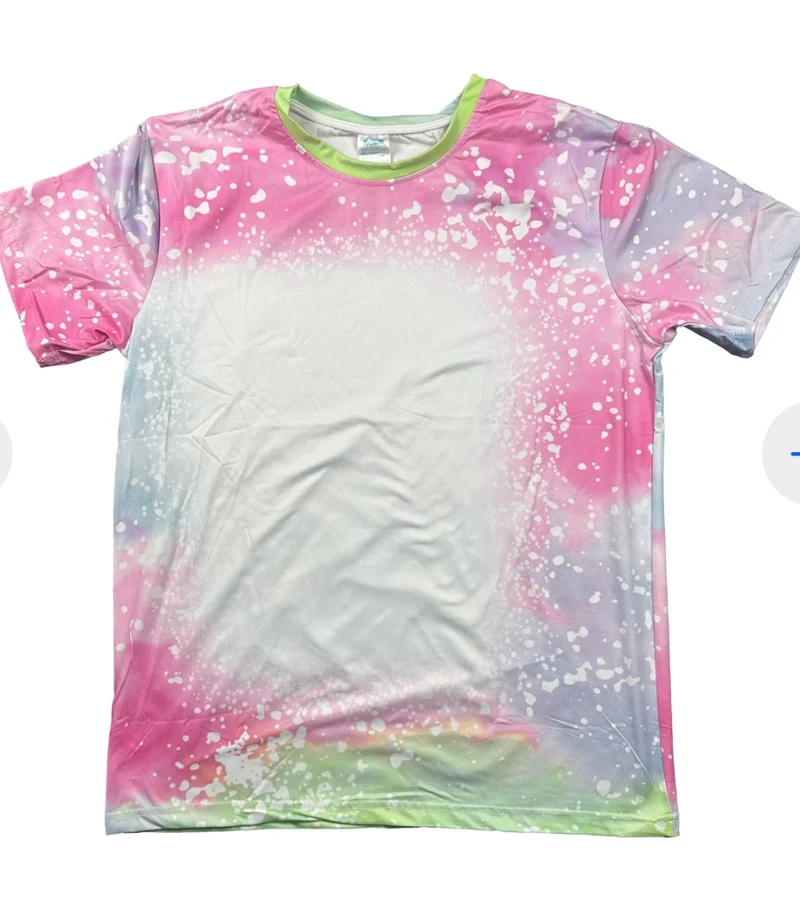Sublimatable bleached t-shirts