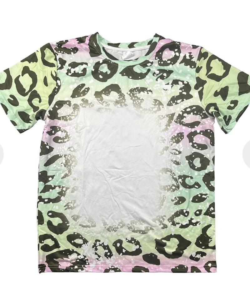 Sublimatable bleached t-shirts