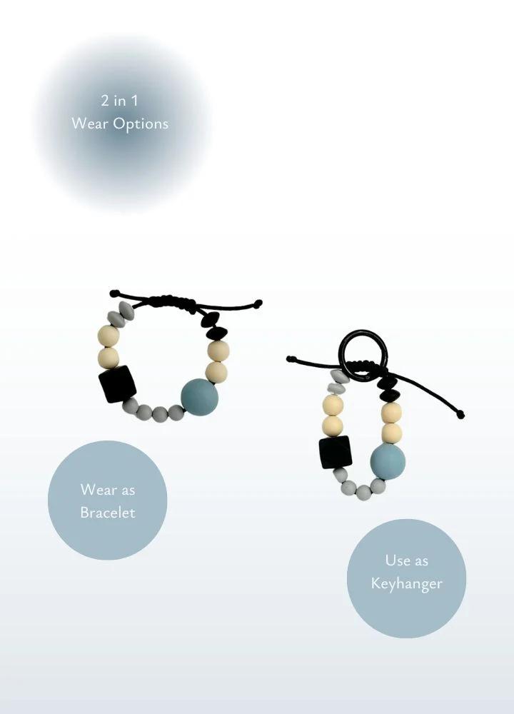 CalmBeads 2-in-1 Bracelet & Keychain – Safe Chew & Fidget | ZEN