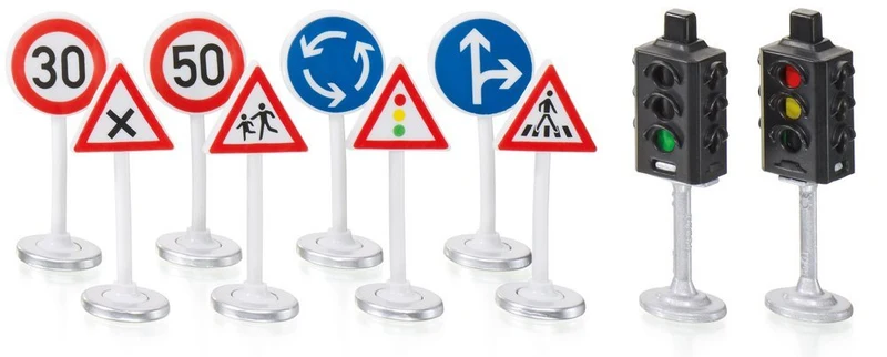 Ampelset SIKU World – 2 Ampeln und 8 Verkehrszeichen für realistische Stadtszenen