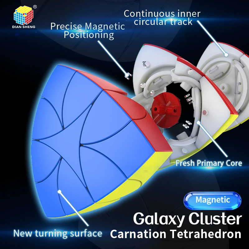 DianSheng Galaxy Carnation Tetrahedron (Magnetic)