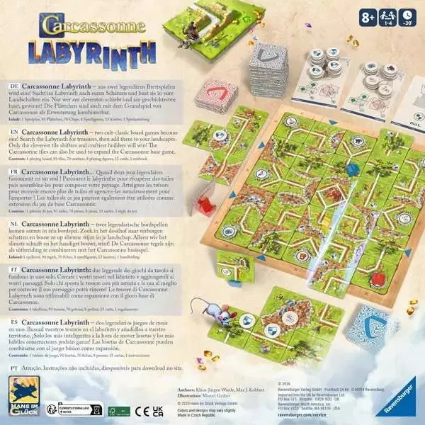Carcassonne Labyrinth Gesellschaftsspiel – Ravensburger