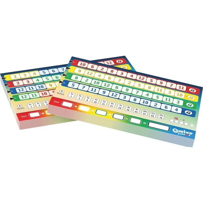 Qwixx gemiXXt XL Zusatzblöcke 160 Blatt