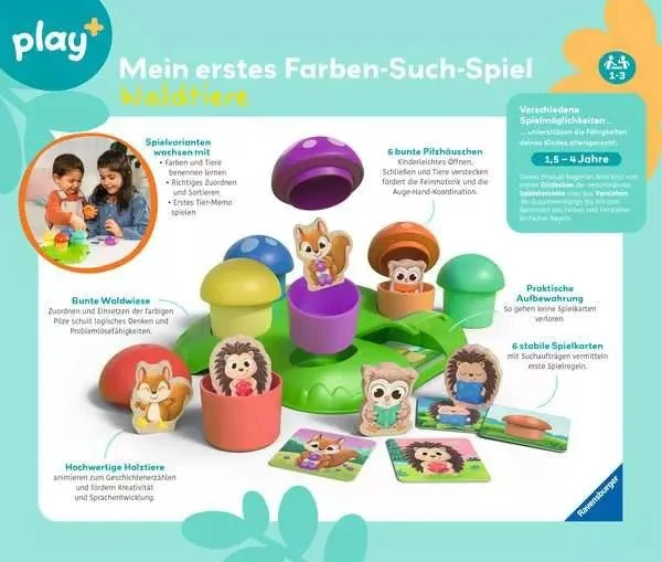 Farben-Such-Spiel Waldtiere – ab 18 Monaten