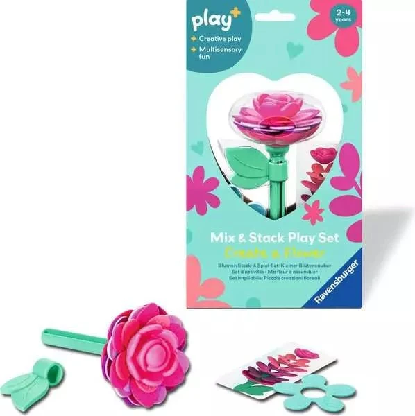 Steckspiel Kleiner Blütenzauber Pink – Motorikspielzeug