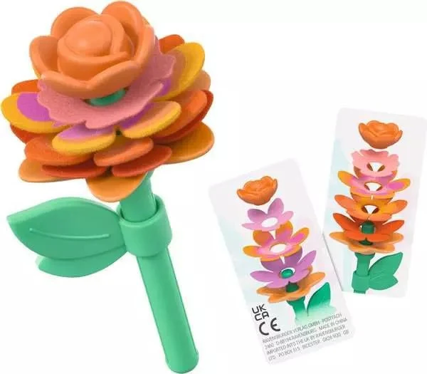 Steckspiel Kleiner Blütenzauber Orange – Motorikspielzeug