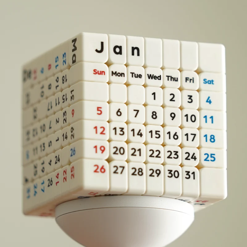 ZCube + Tribox Calendar 7x7 (Magnetic)