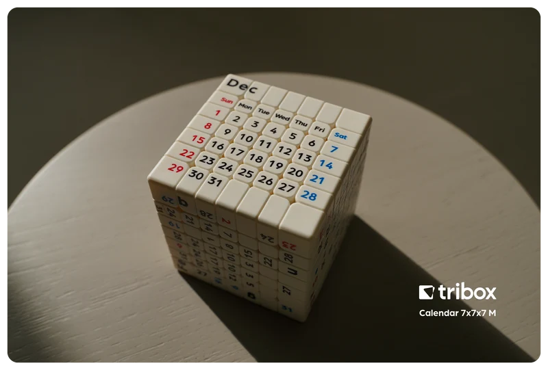 ZCube + Tribox Calendar 7x7 (Magnetic)