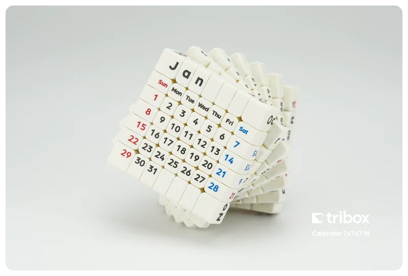 ZCube + Tribox Calendar 7x7 (Magnetic)