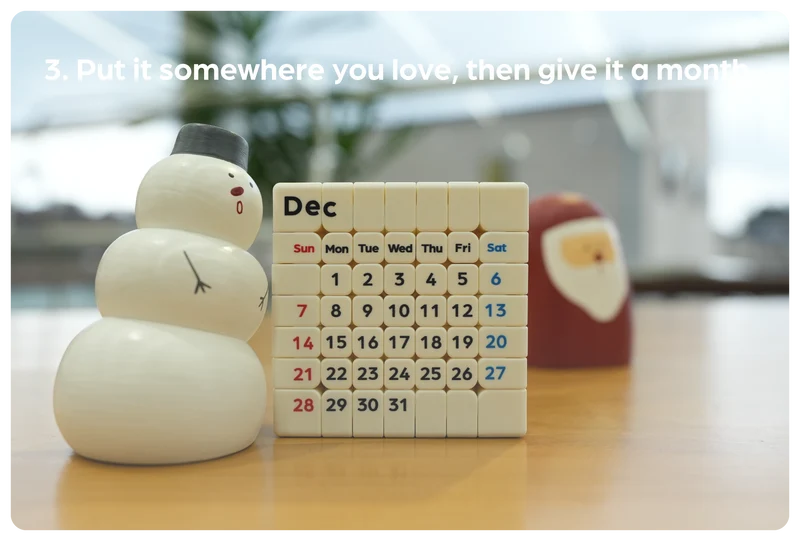 ZCube + Tribox Calendar 7x7 (Magnetic)