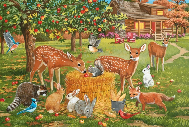 Tierpicknick Kinderpuzzle 200 Teile – Schmidt Spiele