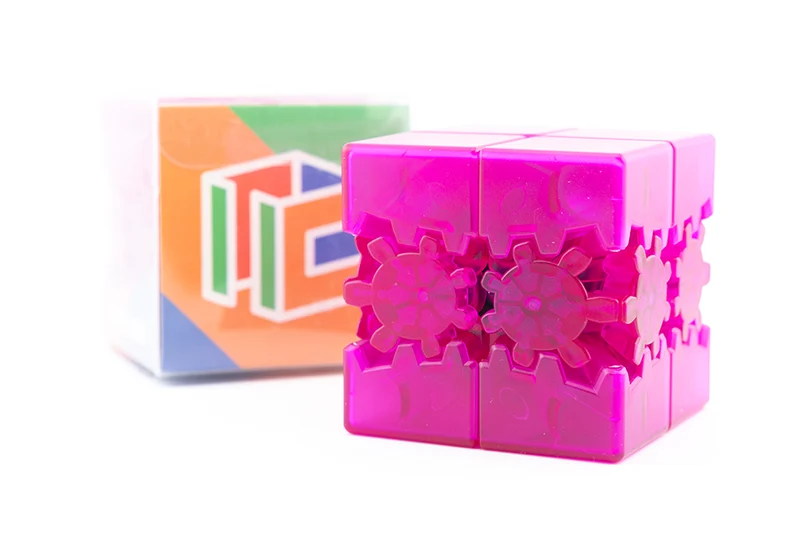 Bram & Oskar Gear 2x2 Cube (DIY 6-Color Stickers) (Limited Edition)