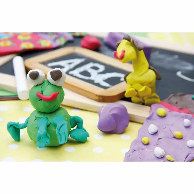 Knete Kinder Set 20 Farben – Knetbox mit Aufbewahrung