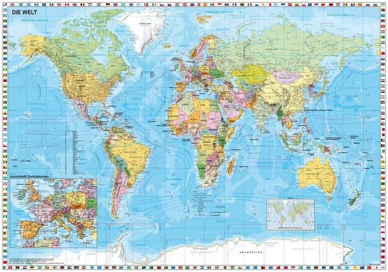Weltkarte Puzzle 1500 Teile – Schmidt Spiele