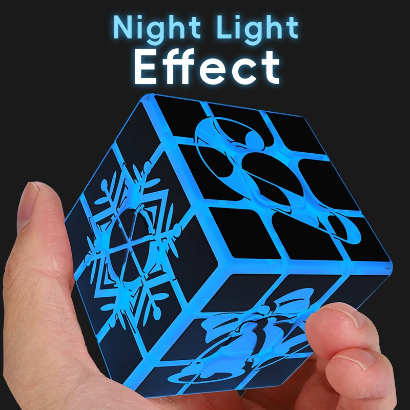 Ziina Christmas Cube 3x3 (Glow in the Dark)