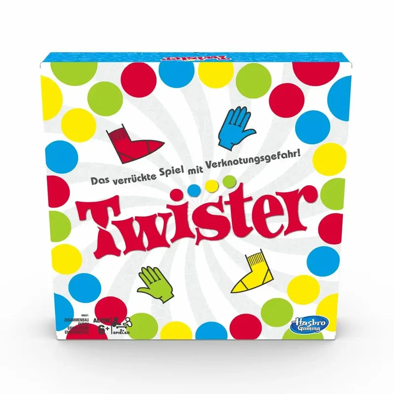 Twister Spiel – Partyspiel für Kinder & Familien – Hasbro