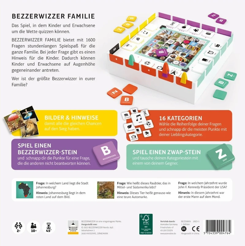 Bezzerwizzer Familie Quizspiel ab 10 Jahren
