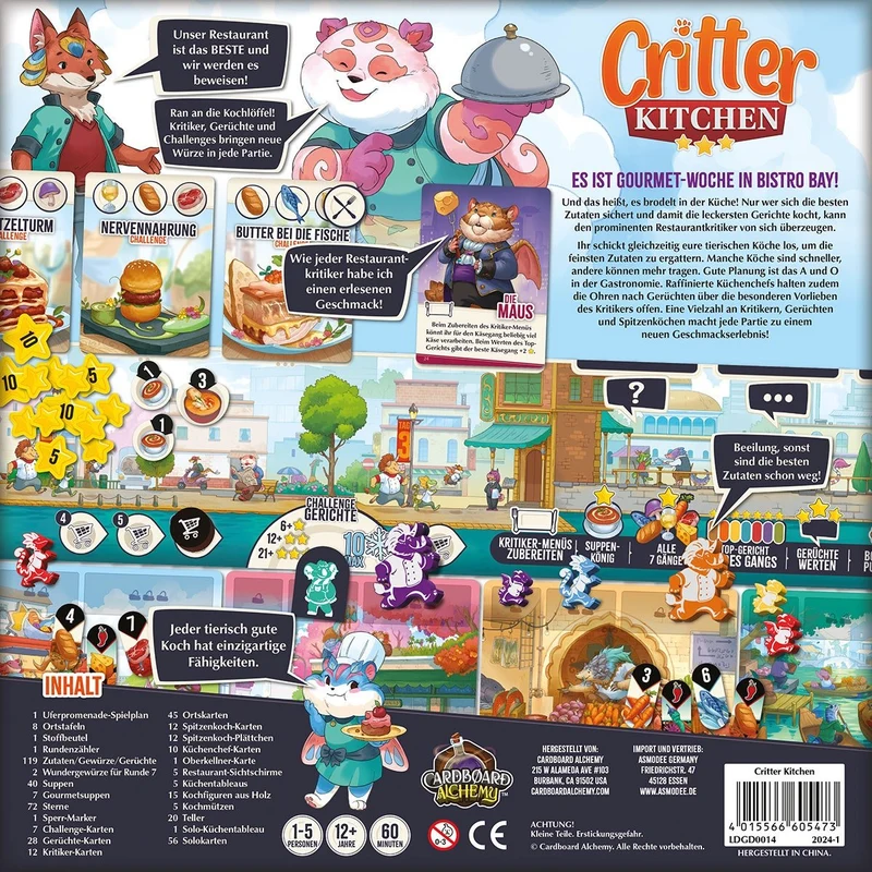Critter Kitchen Kennerspiel ab 6 Jahren