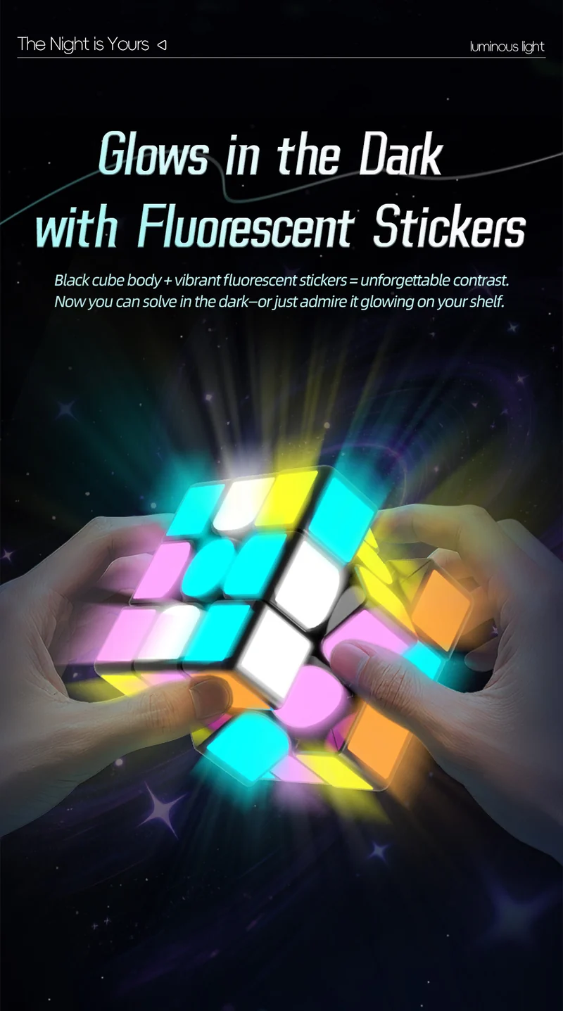QiYi 2x2 (Glow in the Dark Stickers)