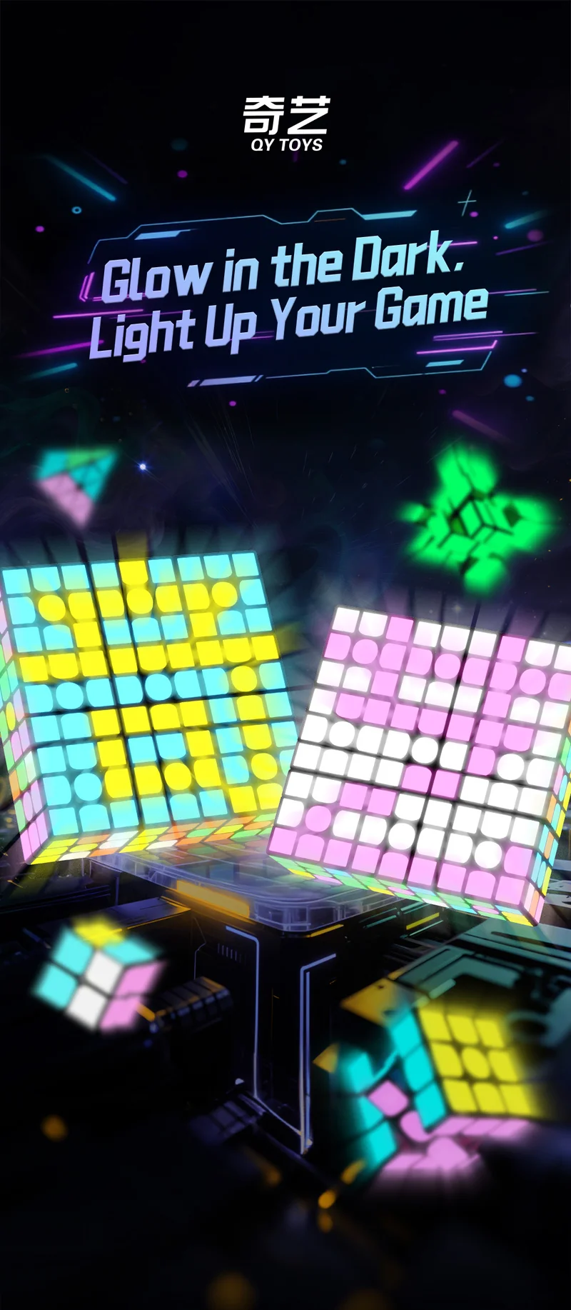 QiYi Pyraminx (Glow in the Dark Stickers)