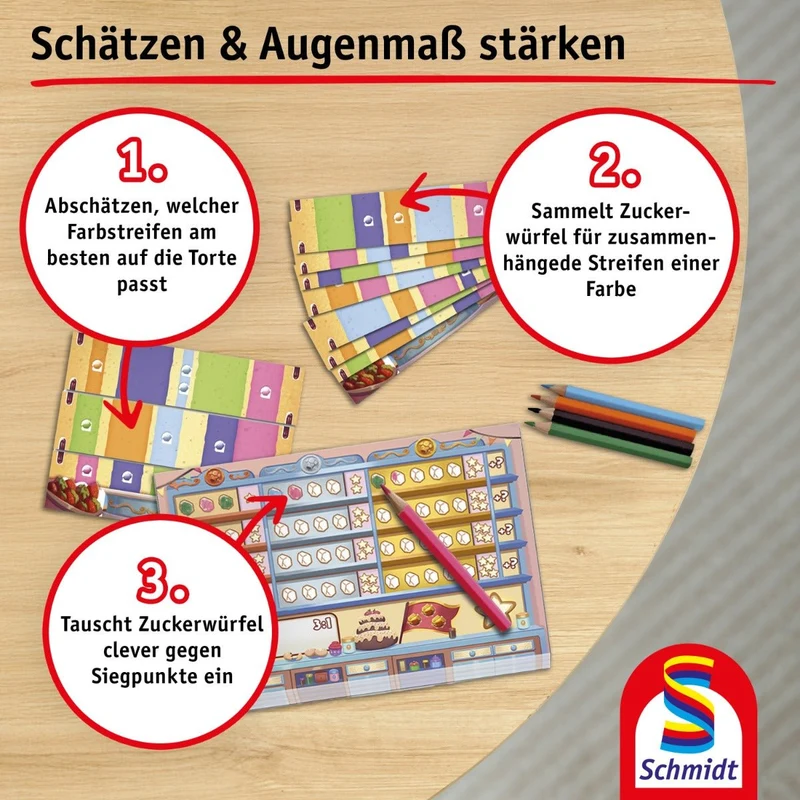 Topp das Törtchen Legespiel ab 6 Jahren – Schmidt Spiele