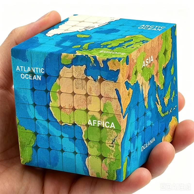 Ziina World Map 7x7 (B)