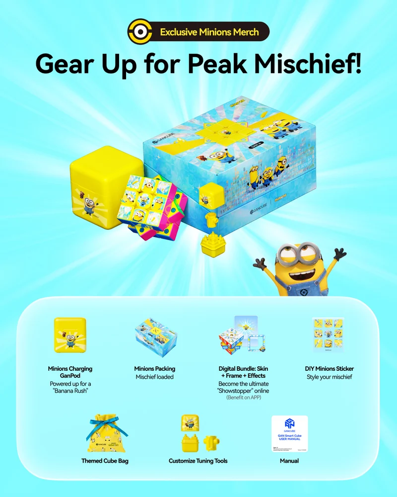 GAN i4 MagLev UV 3x3 (Minions Edition, Smart Cube)