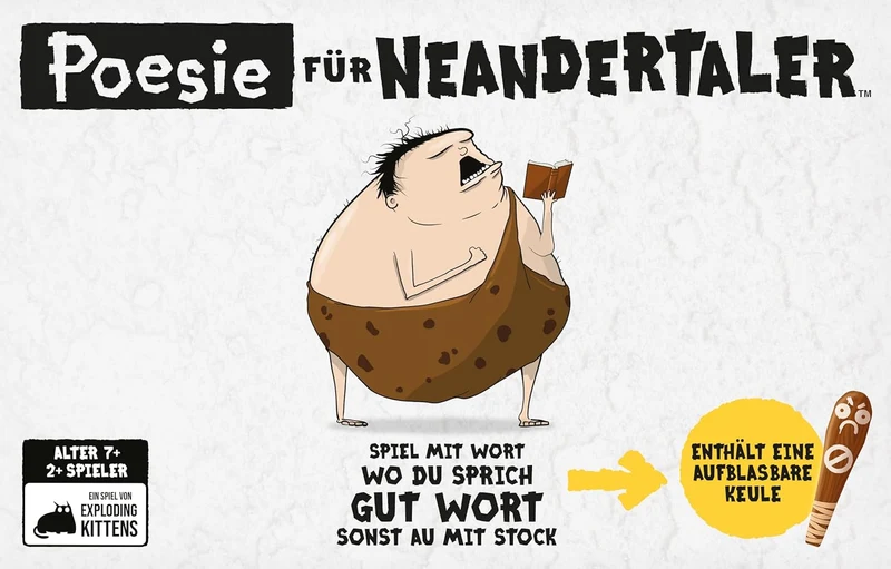 Poesie für Neandertaler – Wortspiel ab 7 Jahren