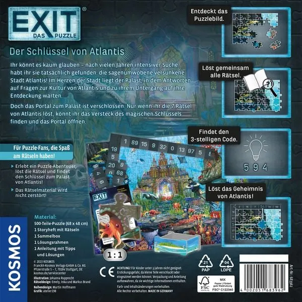 EXIT Puzzle – Der Schlüssel von Atlantis
