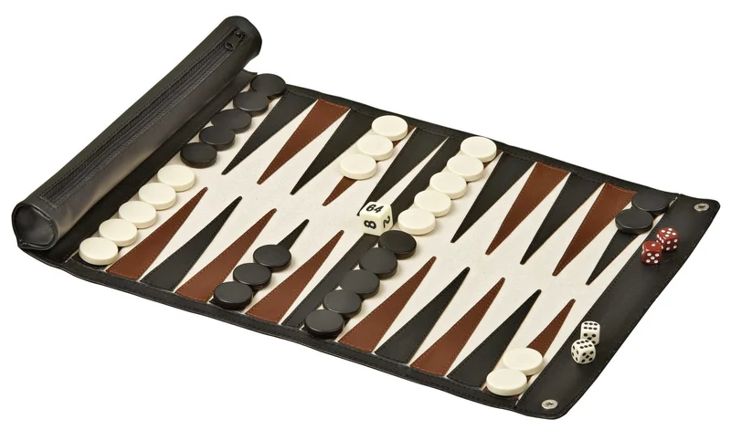 Backgammon Reiseedition aufrollbar – Philos