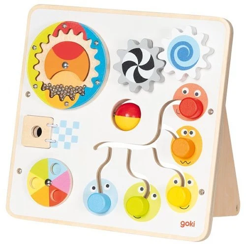 Activity- und Motorikboard aus Holz – Goki