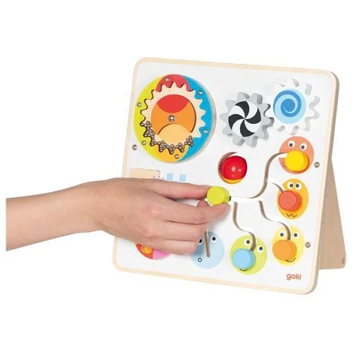 Activity- und Motorikboard aus Holz – Goki
