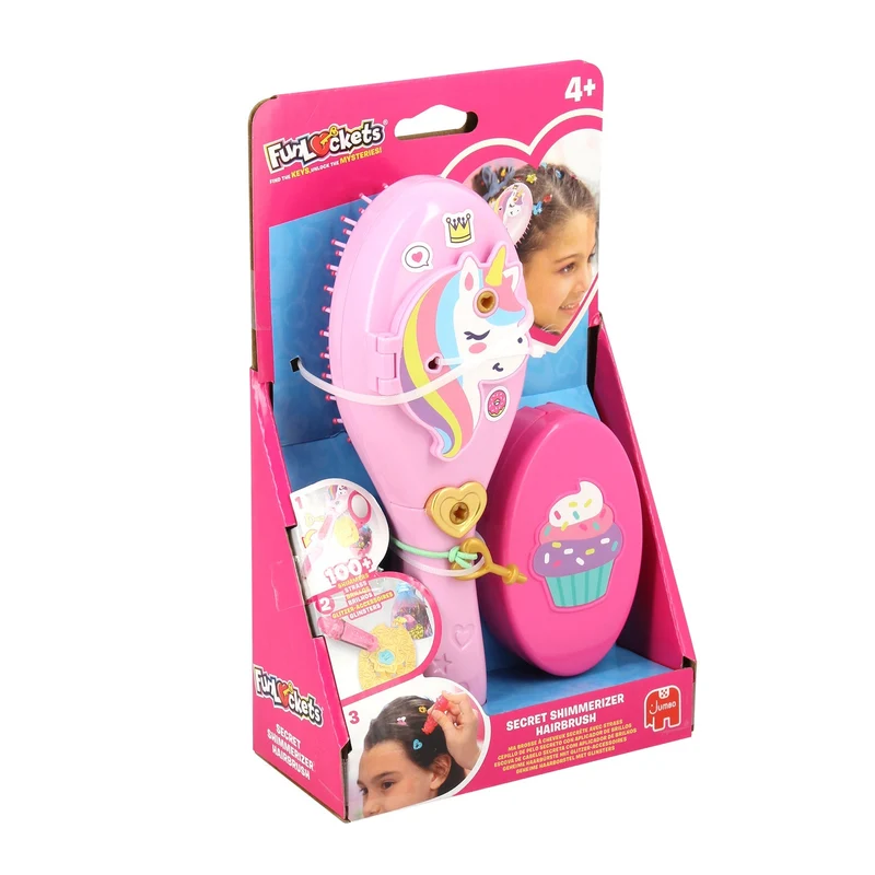 Geheime Haarbürste mit Glitzer – Jumbo Funlockets