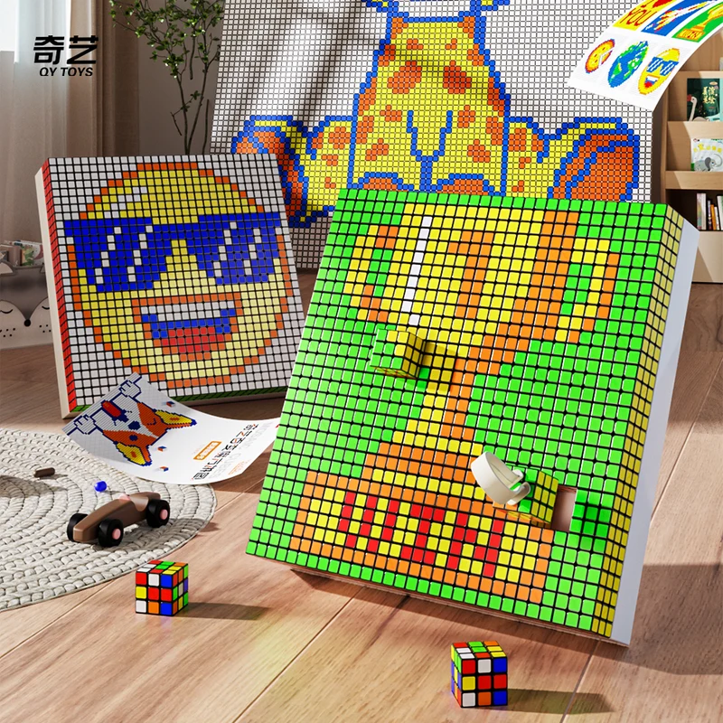 QiYi Mosaic 3x3 Cube Set of 100 (10x10 2.8cm Cubes)