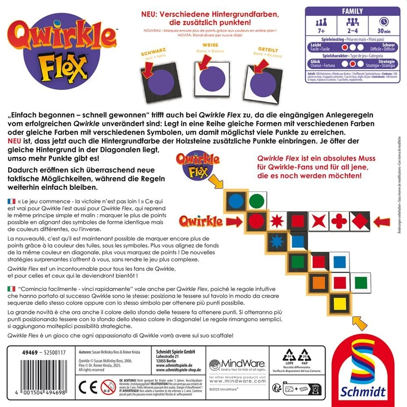 Qwirkle Flex Kombinationsspiel ab 7 Jahren