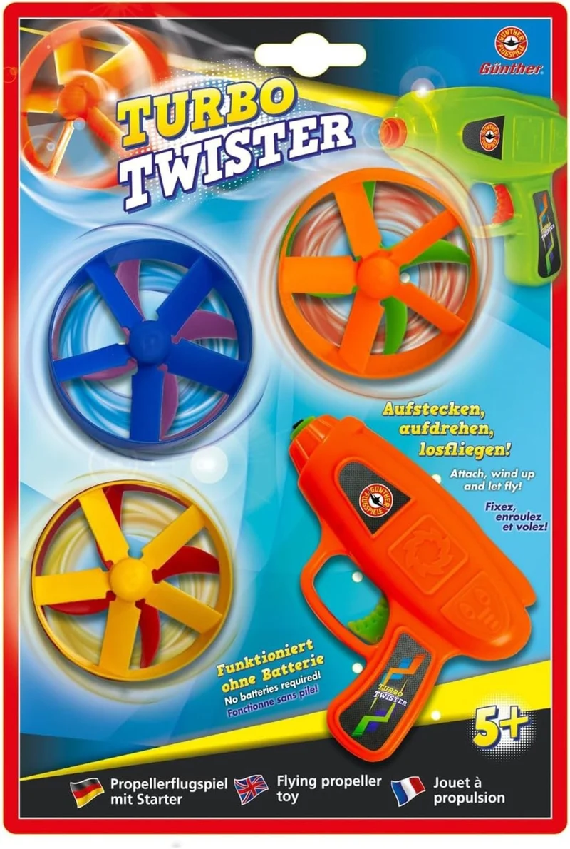 Turbo Twister, Propellerflugspiel mit Startpistole