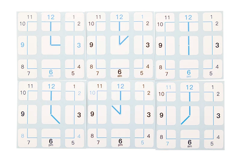 3x3 Clock Stickers